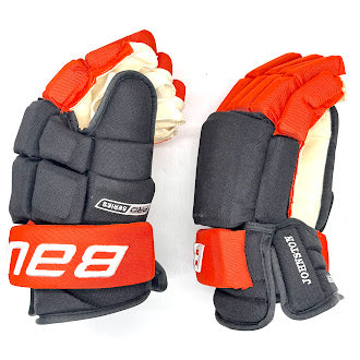 Bauer Pro Series - Gants de hockey NHL Pro Stock - Ross Johnston (noir/orange)